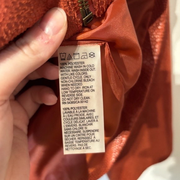 🎉4/30$🎉 TanJay Vintage Orange Faux Leather Jacket – 12P 🧡 - Picture 4 of 5